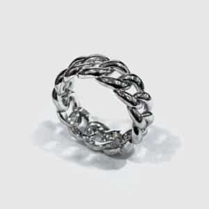G&D Gioielli anello intrecciato in argento 925