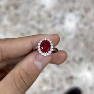 G&D Gioielli anello royal rosso rubino