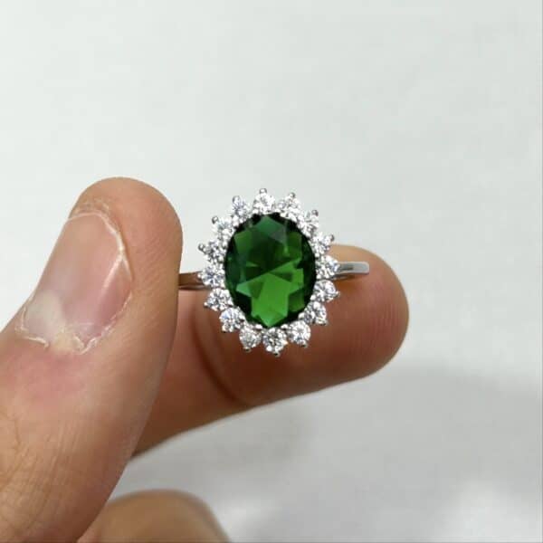 G&D Gioielli anello royal verde smeraldo