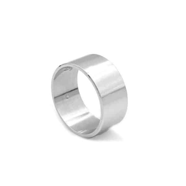 anello fascia piatta 10 mm in argento 925